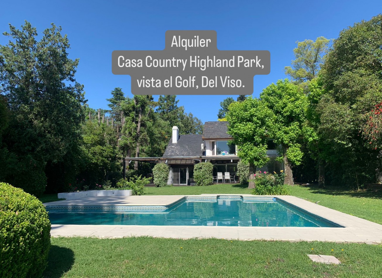 Alquiler Casa Country Highland Park