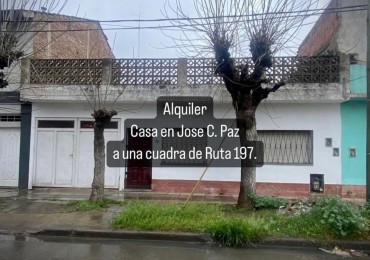 Alquiler Casa en Jose C. Paz