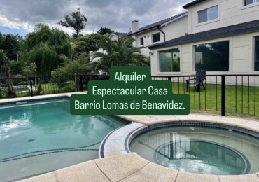 Alquiler Casa Lomas de Benavidez. 