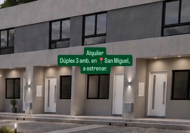 Duplex en alquiler.