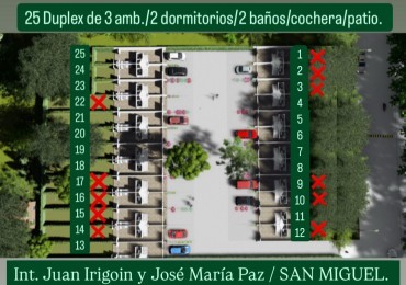 Venta Duplex en Obra.